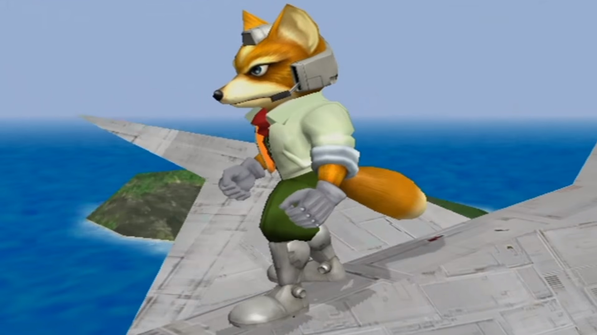 A screenshot of Fox in Smash Melee