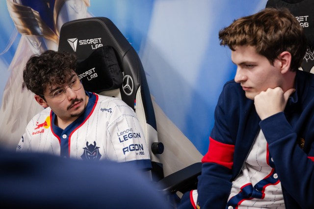 G2’s Broken Blade and Mikyx discuss plans after a game at Worlds 2023.