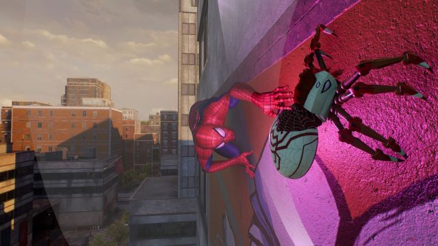 Spider-Man and a Spider-Bot