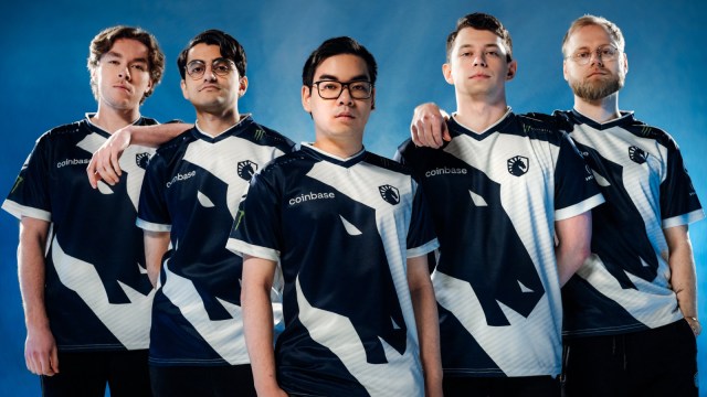 The Team Liquid Dota 2 roster posing together.