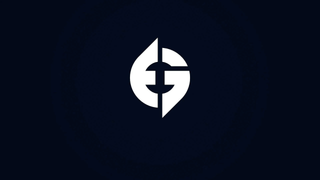 Evil Geniuses' "EG" logo on a dark barkground