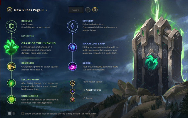 Fiora rune setup for top lane