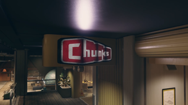 A Chunks sign in Starfiled.